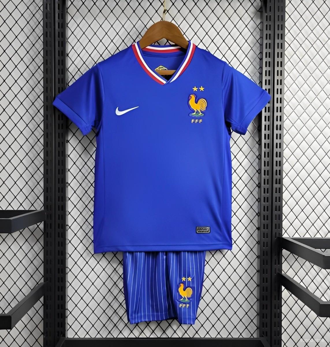 Camiseta de fútbol Francia 2024/25 KIT NIÑO